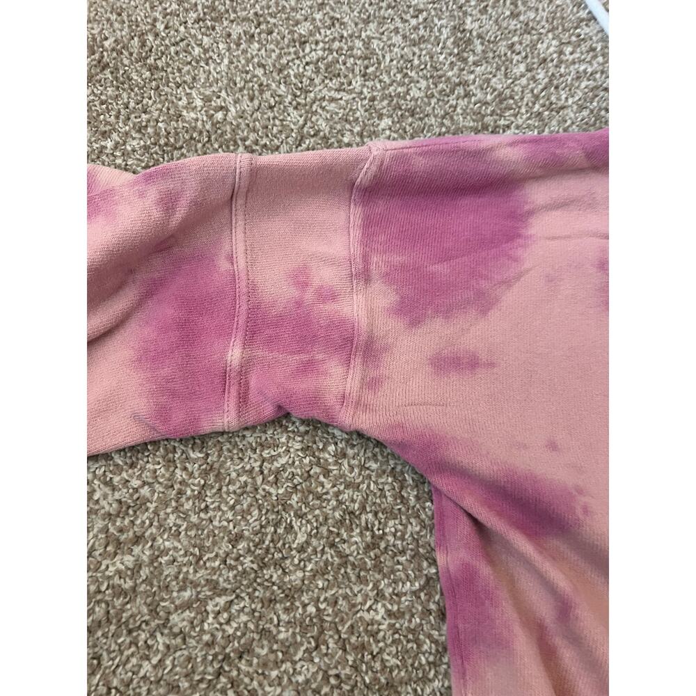 Volcom Tie Dye Lounge Set Pink Purple Zip Up Hoodie Medium Shorts Large 2 Piece - Picture 10 of 10